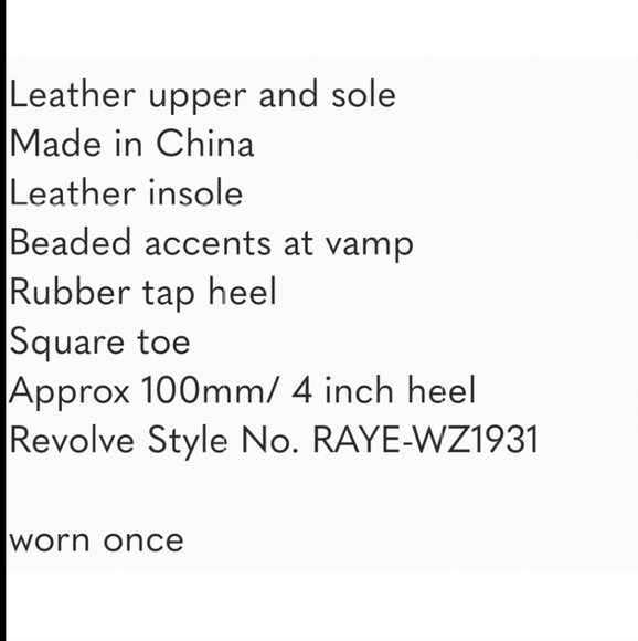 RAYE Cloud coco heel size 8 - Picture 12 of 13